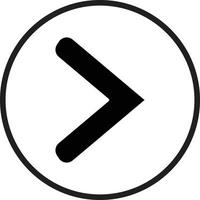 Right Chevron Icon Style vector