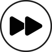 Fast Forward Icon Style vector