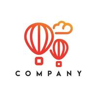 Balloons Logo, Hot air balloon vector