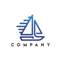 Sail Boat Logo, Boat vector