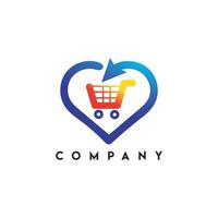 Love Shop Logo designs Template vector
