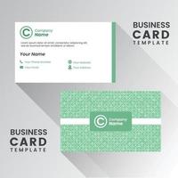 Creative and Clean Business Card Template. Flat Design Vector Illustration. Stationery Design