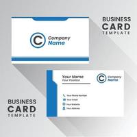 Vector modern creative and clean business card template. Flat design