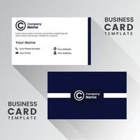 Vector modern creative and clean business card template. Flat design