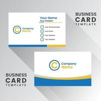 Modern Business Card - Creative and Clean Business Card Template. vector