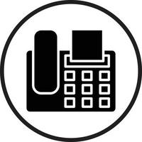 Fax Machine Icon Style vector