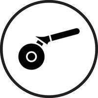 Pizza Cutter Icon Style vector