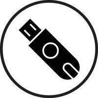 estilo de icono usb vector