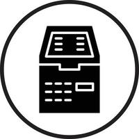 Atm Machine Icon Style vector