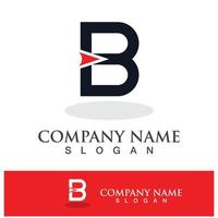 Creative B letter logo design vector