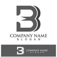 Creative B letter logo design vector