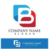 Creative B letter logo design vector