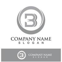 Creative B letter logo design vector