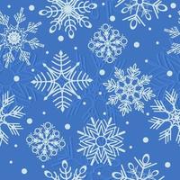 Snowflakes Seamless Background vector