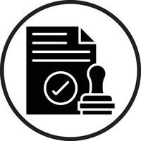 Approved Project Icon Style vector