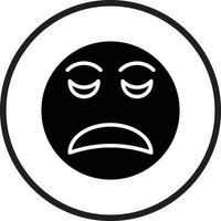 Disappointed Icon Style vector