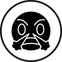 Angry Icon Style vector