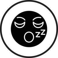 Sleepy Icon Style vector