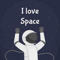 Vector illustration of the concept of love space. Beautiful black and white picture.