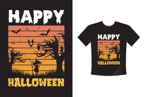 Happy Halloween - Halloween Tshirt Template vector