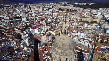 antenn skott av malaga landskap i Spanien video