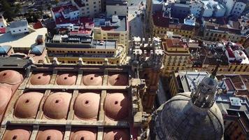 Aerial shot of Malaga Landscape in Spain video