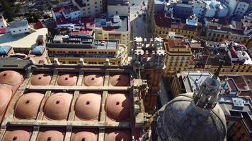 vue aérienne du paysage de malaga en espagne video