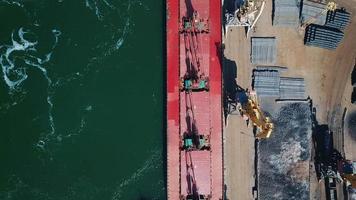 vista aérea do porto de odessa, ucrânia video