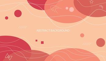 Abstract fluid background in flat color style vector