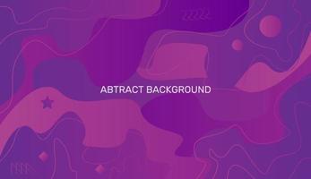 Purple fluid abstract background with dynamic color vector