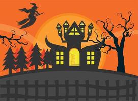 Halloween background and elements vector