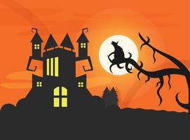 Halloween background and elements vector