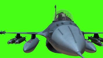 grüner Hintergrund Kampfjet video