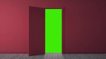 fondo de pantalla verde de puerta de apertura video