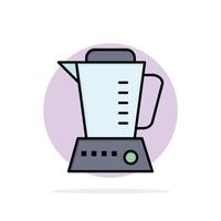 Blender Electric Home Machine Abstract Circle Background Flat color Icon vector