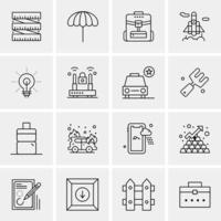 16 Business Universal Icons Vector Creative Icon Illustration to use in web and Mobile Related proje