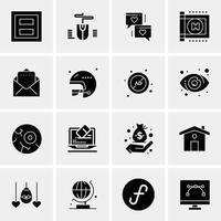 16 Universal Business Icons Vector Creative Icon Illustration to use in web and Mobile Related proje