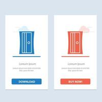 Education Sharpener Tool  Blue and Red Download and Buy Now web Widget Card Template vector