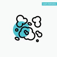 Air Dust Environment Pollution turquoise highlight circle point Vector icon