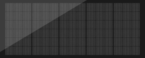 techo negro con paneles solares con patrón, gráfico con sistema fotovolático, formas de sistema de energía solar. diseño, plantilla, diseño ecológico de elementos de techo vector