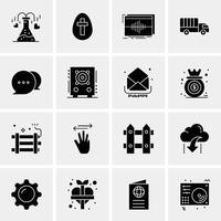 16 Universal Business Icons Vector Creative Icon Illustration to use in web and Mobile Related proje