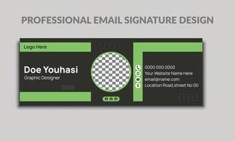 New Business Email Signature Design Template vector