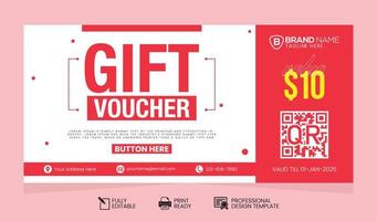 Vector Gift Voucher Design Template