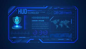 Modern HUD Technology Background vector