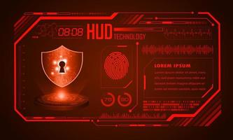 Modern HUD Technology Screen Background vector