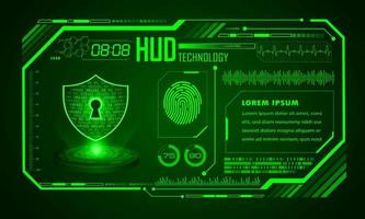 Modern HUD Technology Screen Background vector