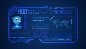 Modern HUD Technology Background vector