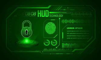 Modern HUD Technology Screen Background vector