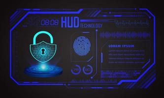 Modern HUD Technology Screen Background vector