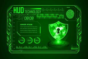 Modern HUD Technology Screen Background vector